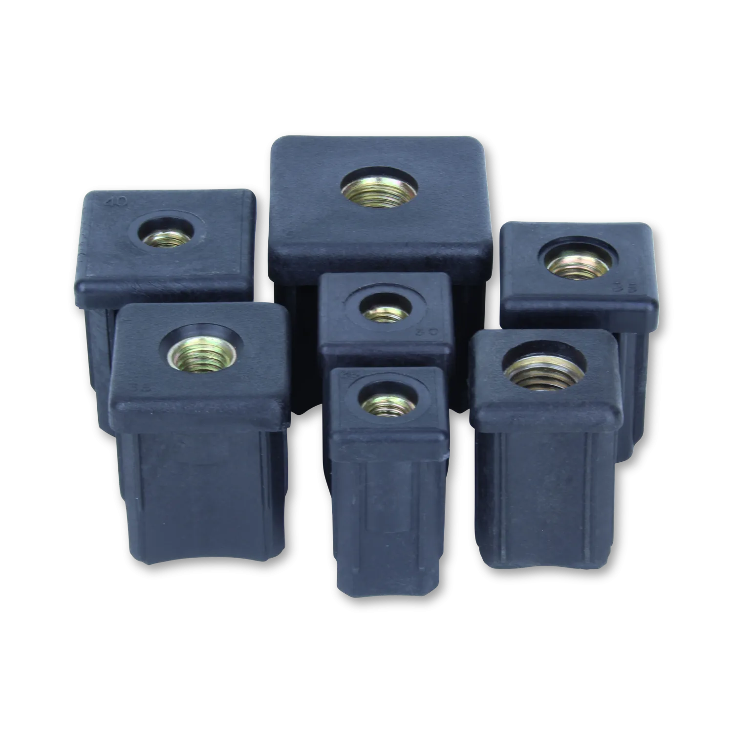 10/38/M16 <span> 38mm x 38mm  Square M/S Threaded Tube Insert</span>