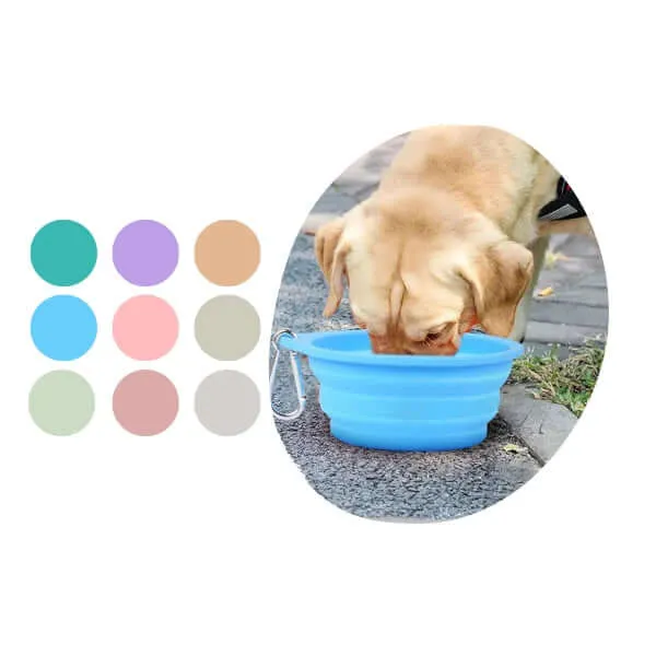 350/600ml Large Collapsible Dog Bowl
