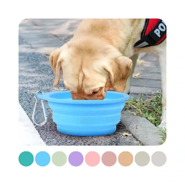 350/600ml Large Collapsible Dog Bowl