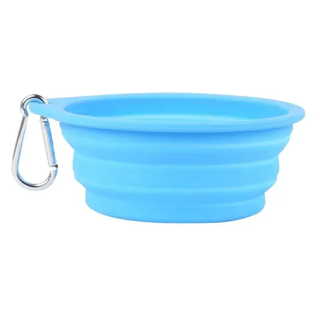 350/600ml Large Collapsible Dog Bowl