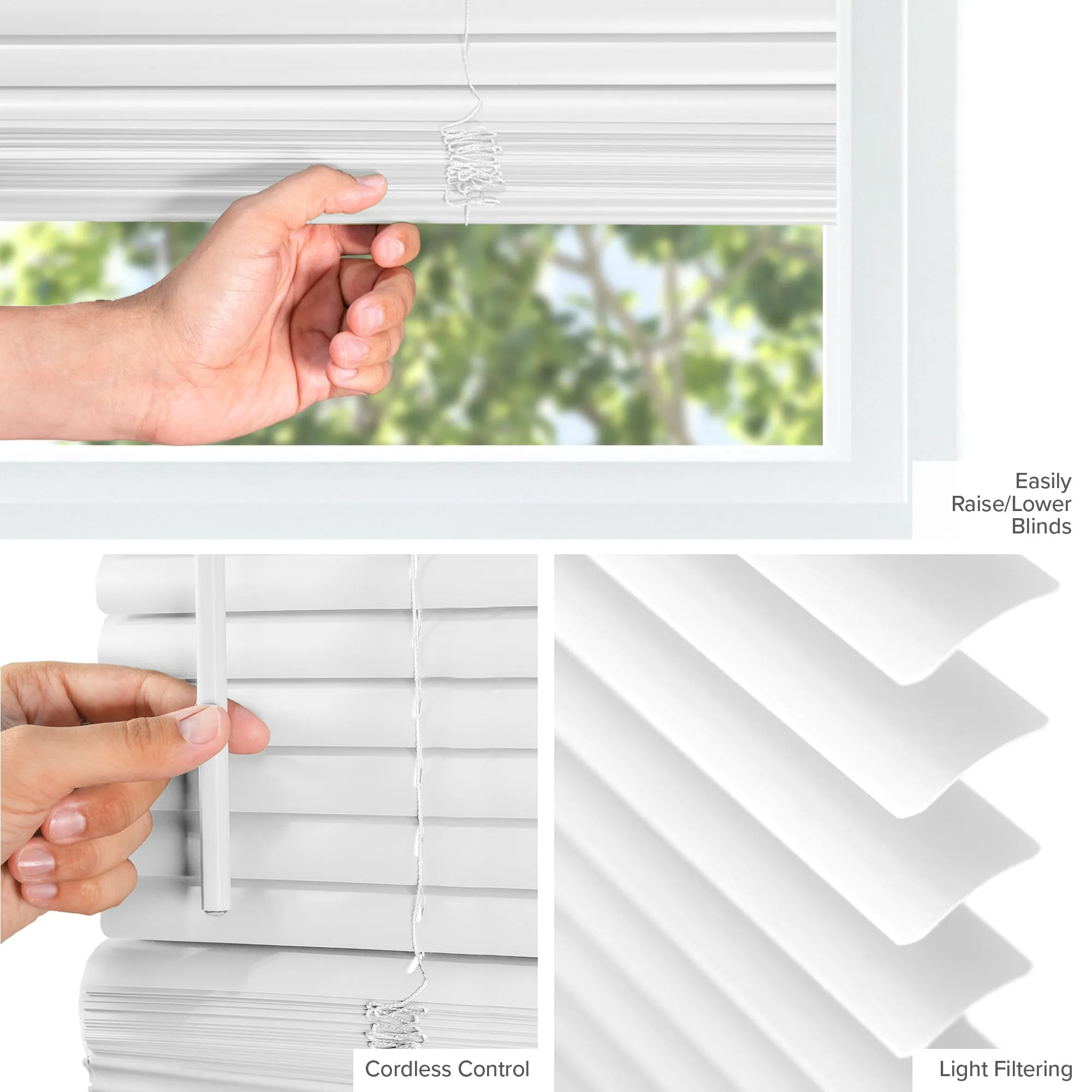48-INCH HEIGHTS | Room Darkening 1" Slats
