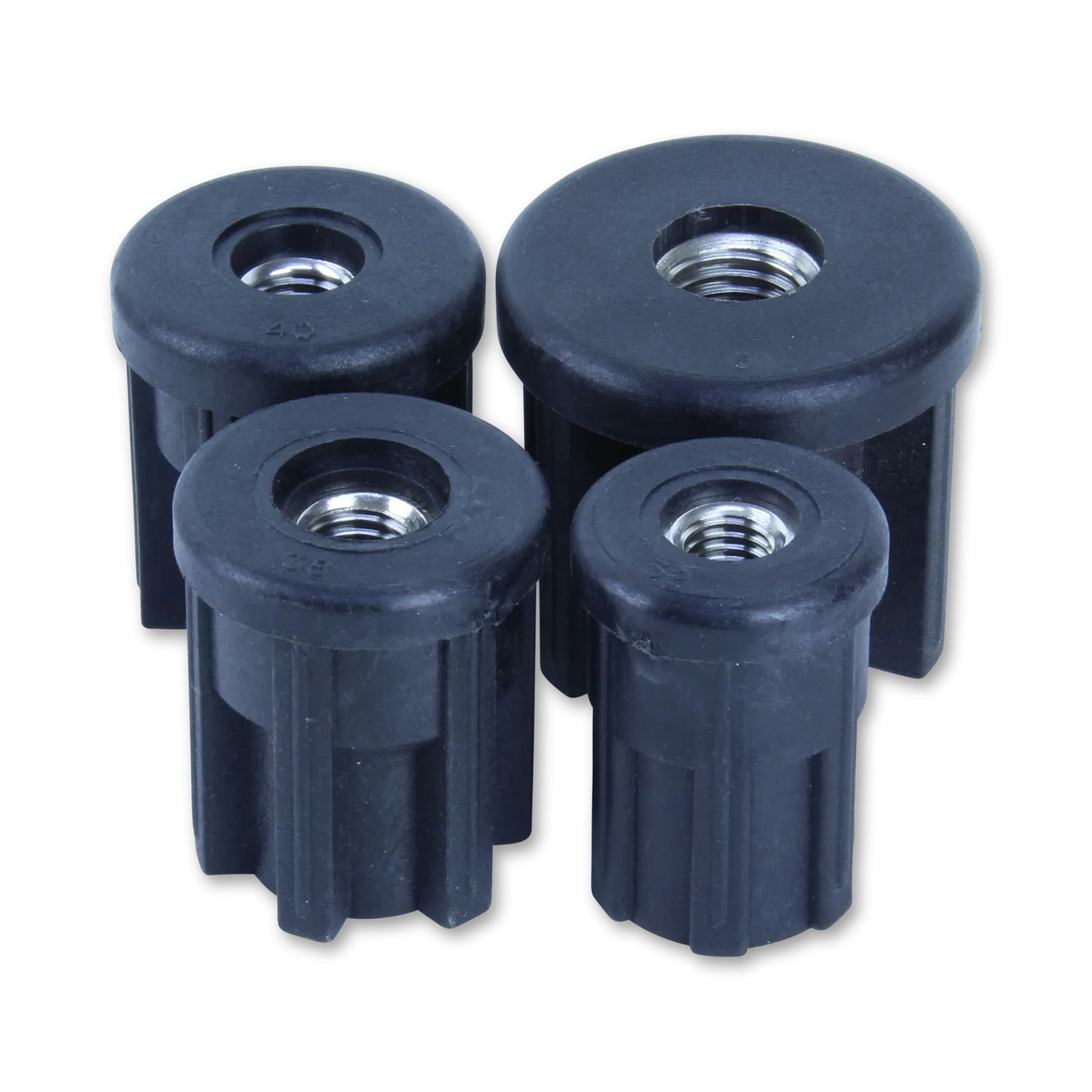 81/40/M12 <span> 40mm Round Stainless Steel Threaded Tube Insert</span>