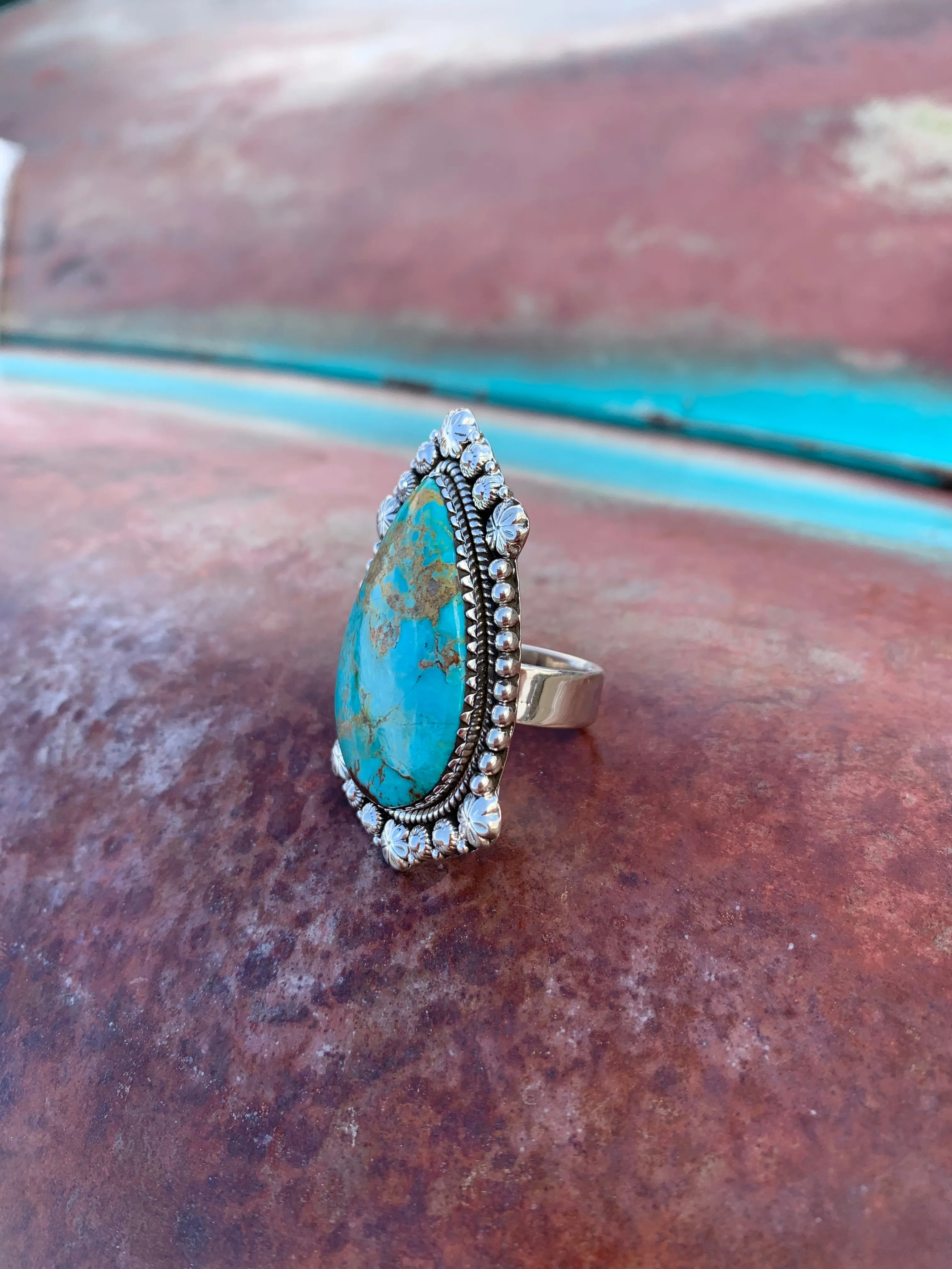 Adjustable Turquoise ring