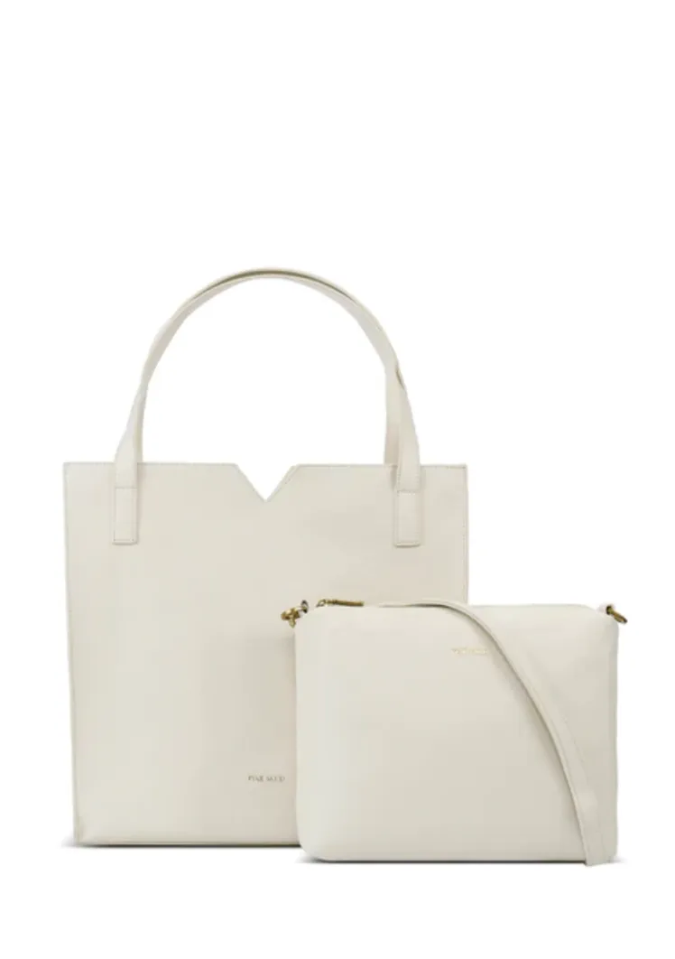 Alicia Tote II | Coconut/Cream Pebble