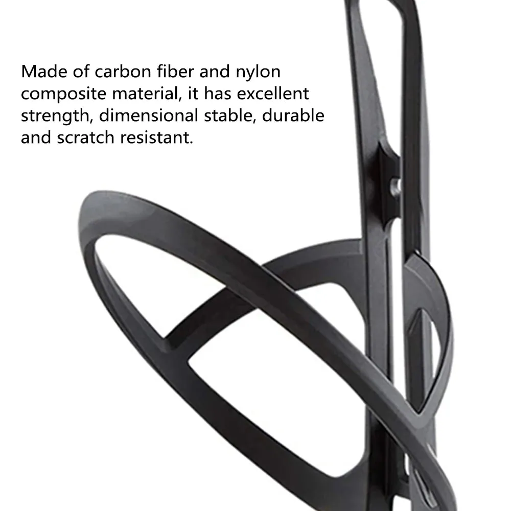 Bike Water Bottle Holder Carbon Fiber Nylon Bicycle Bottle Cage Lightweight with Screws for Road Mountain Bike Mtb Accessories