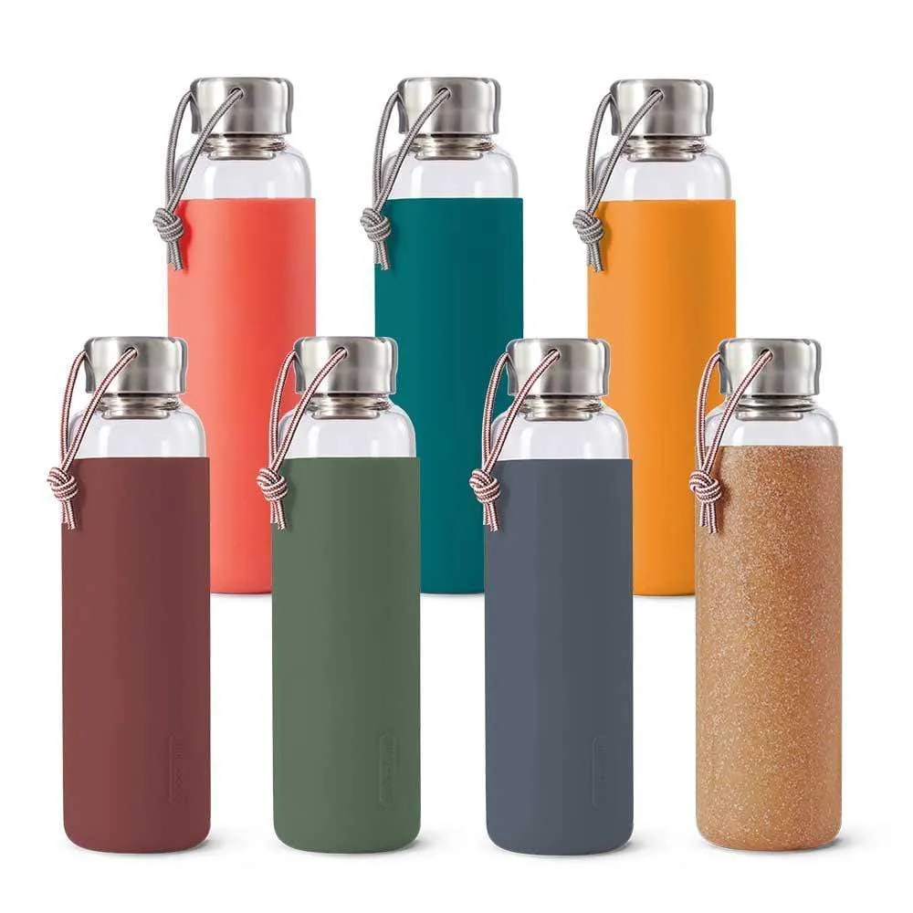 black blum Glass Water Bottle 600ml