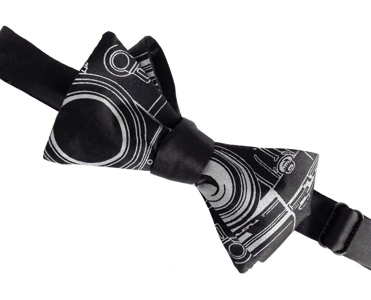 Camera Print Bow Tie. Photographer's bowtie.
