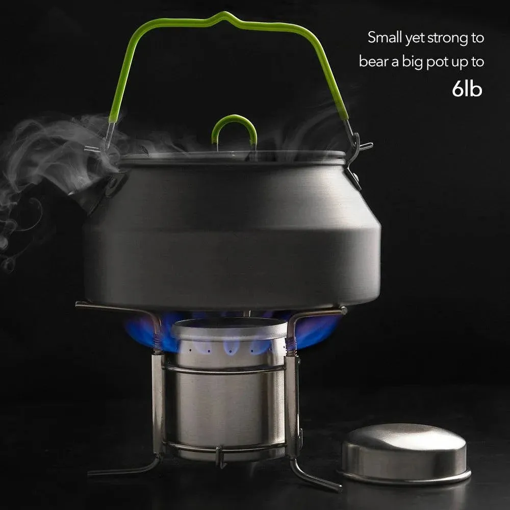 Camping Picnic Stove Outdoor Stainless Steel Liquid Alcohol Stove Portable Liquid Burner