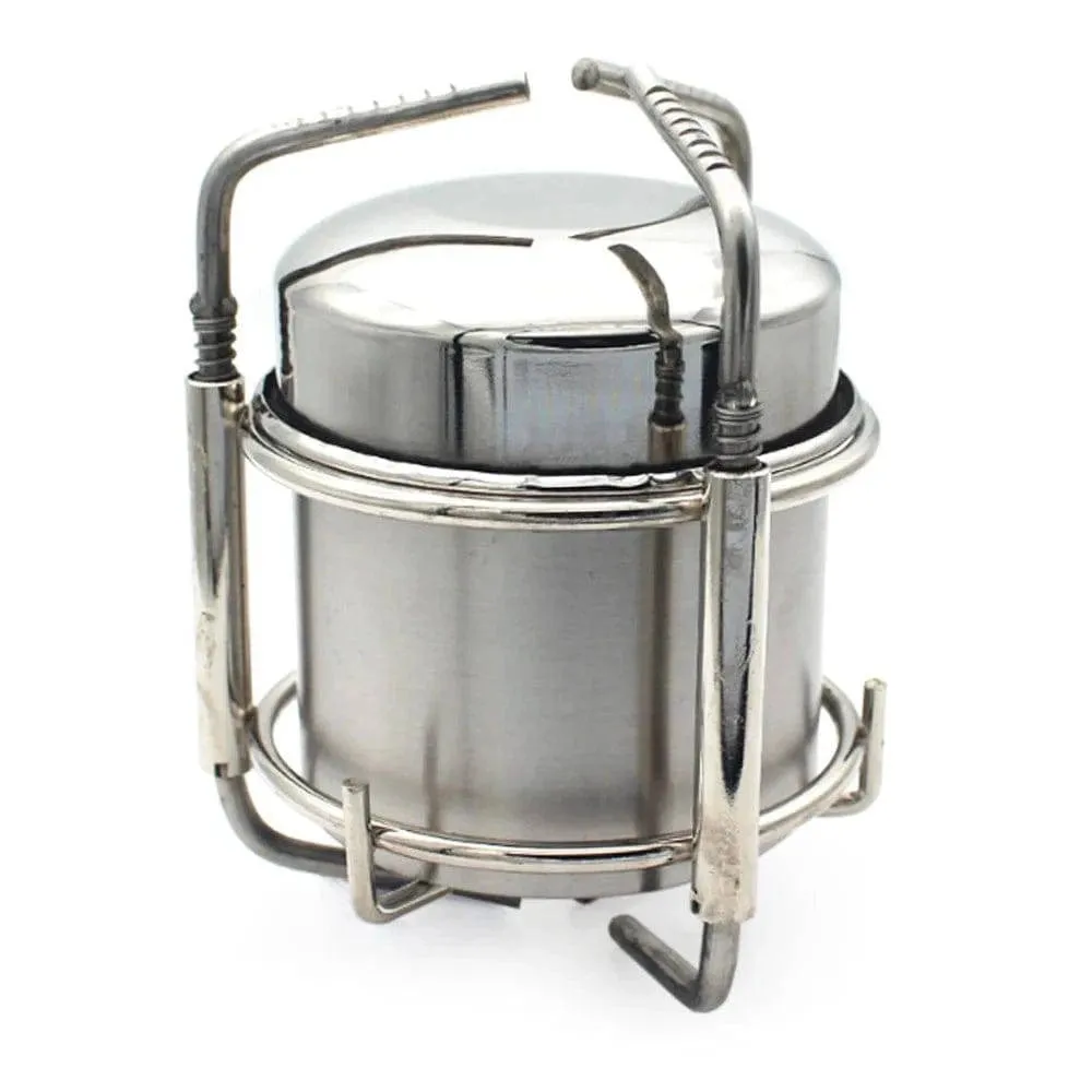 Camping Picnic Stove Outdoor Stainless Steel Liquid Alcohol Stove Portable Liquid Burner