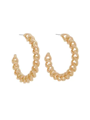 Chain-Hoop Earrings