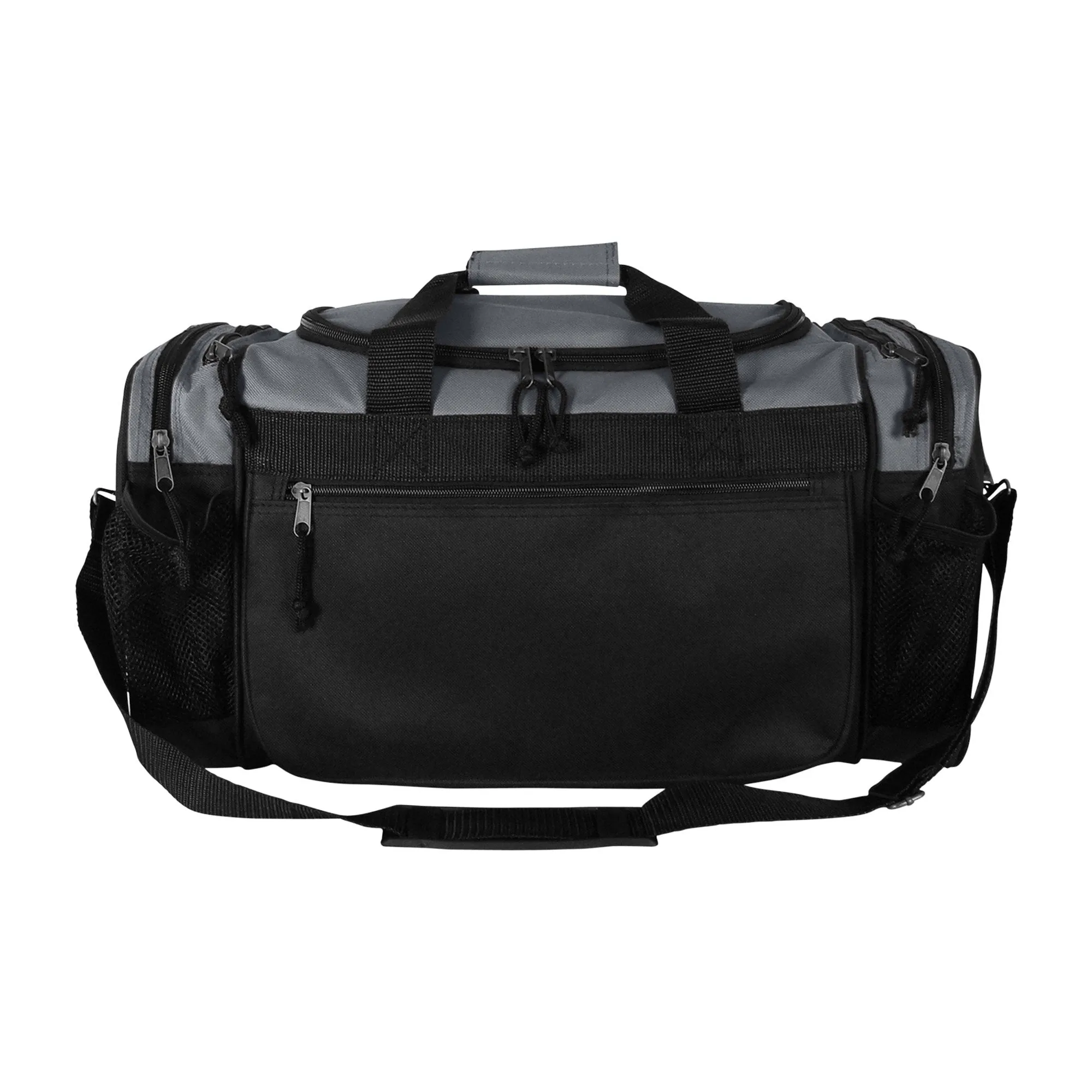 Dalix 20 Inch Sports Duffle Bag with Mesh and Valuables Pockets, Gray