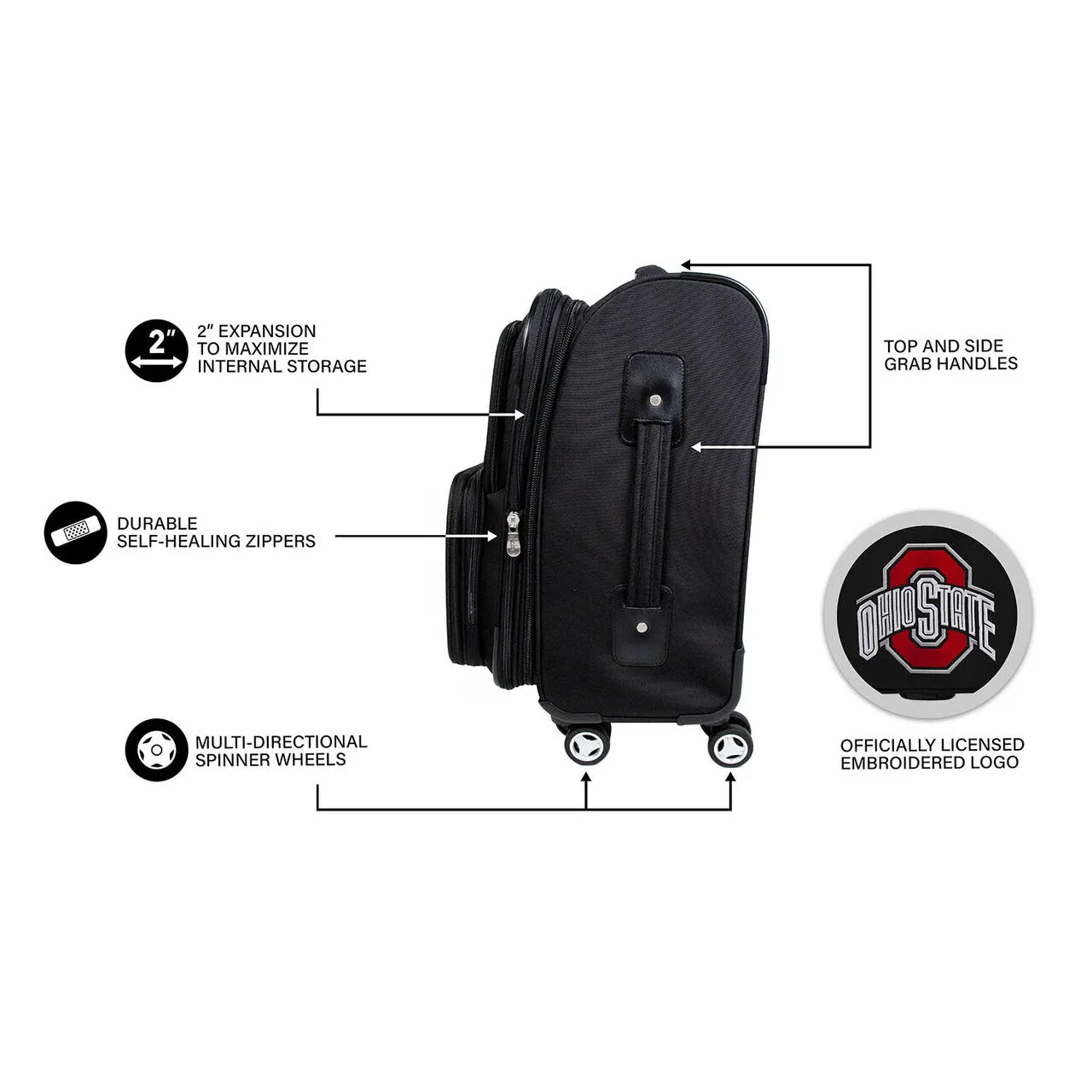 Depaul Blue Demons 21" Carry-on Spinner Luggage