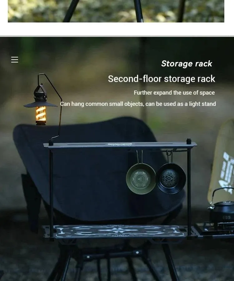 Difeike IGT Magic Cube Table, Wild Road, Feige Co Branded Outdoor Camping Folding Splicing Aluminum Plate Table, Tactical Table