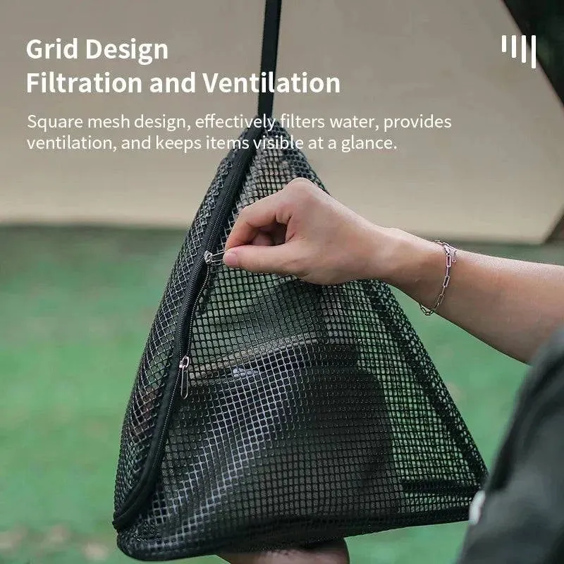 Drying Net Triangle Drying Hanging Mesh Storage Net Tent Food Dryer Net Outdoor Camping Organizer Mesh Storage For Foods Clothes