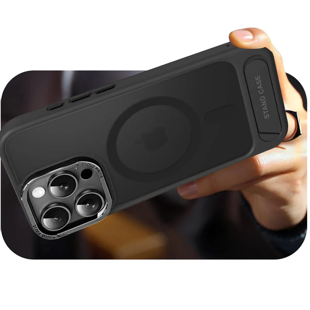 Durable MagSafe Stand Case with Drop Protection For iPhone 16 Pro Max