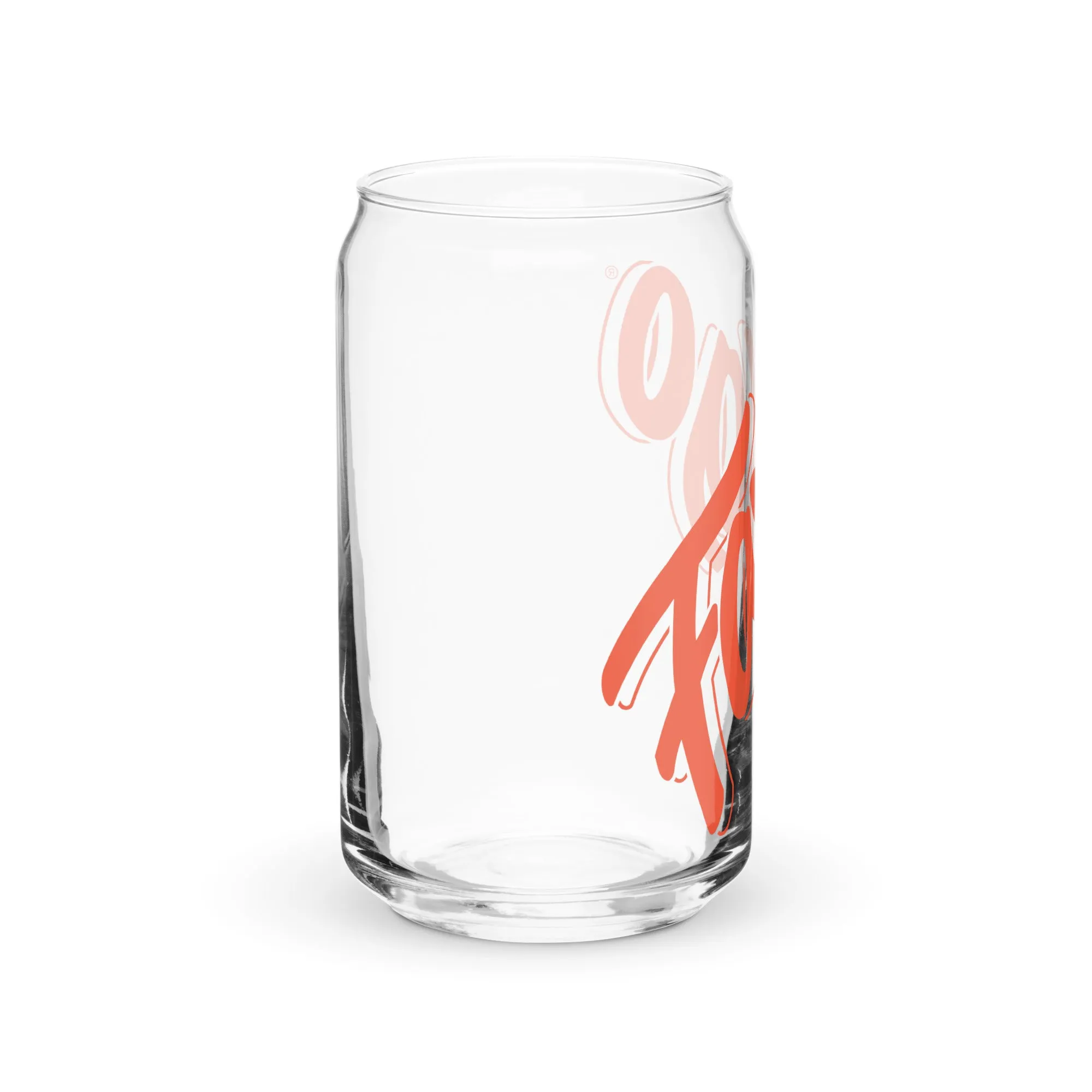 Faygo Orange Can-shaped Glass - 16 oz