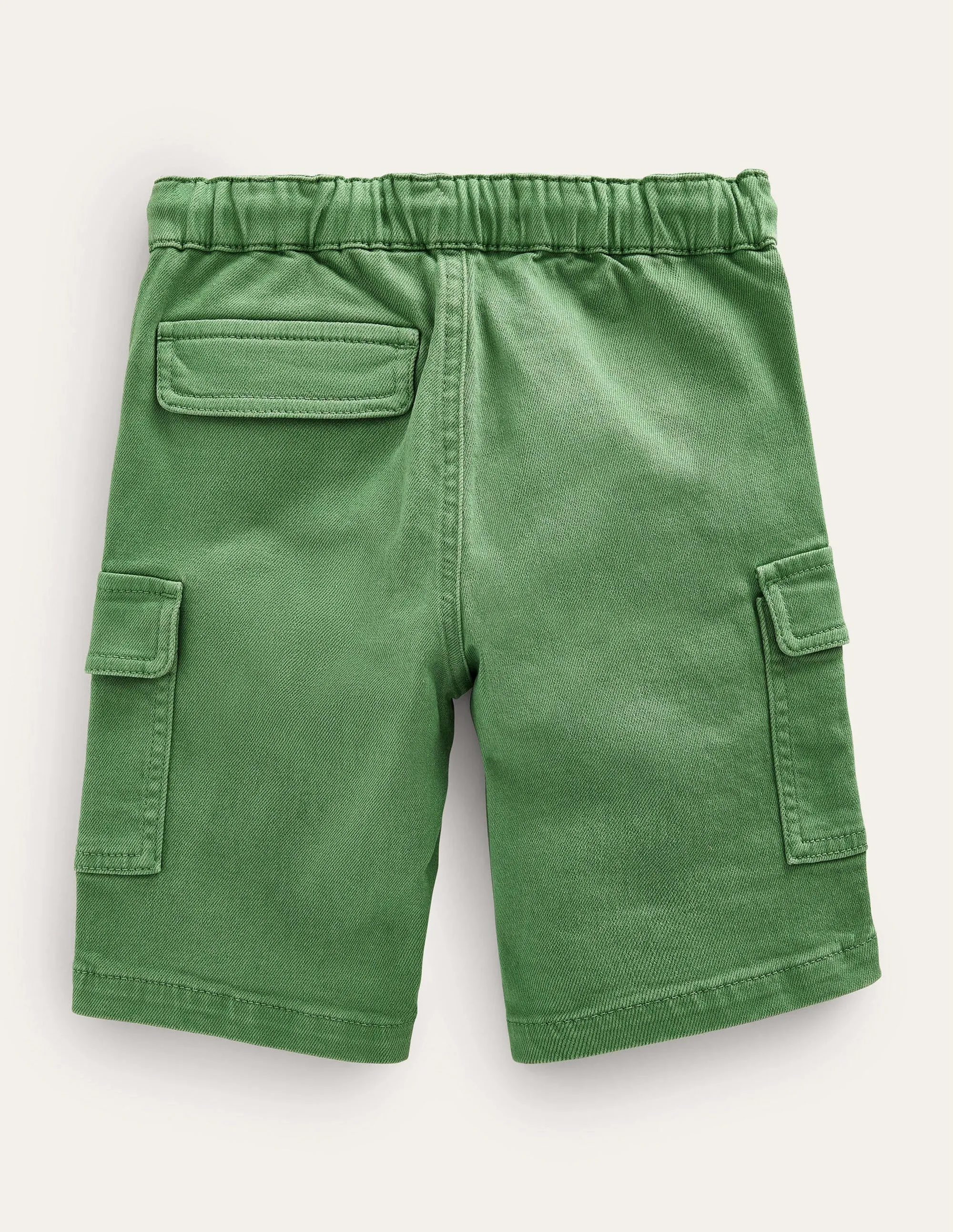 Garment Dye Cargo Shorts-Safari Green