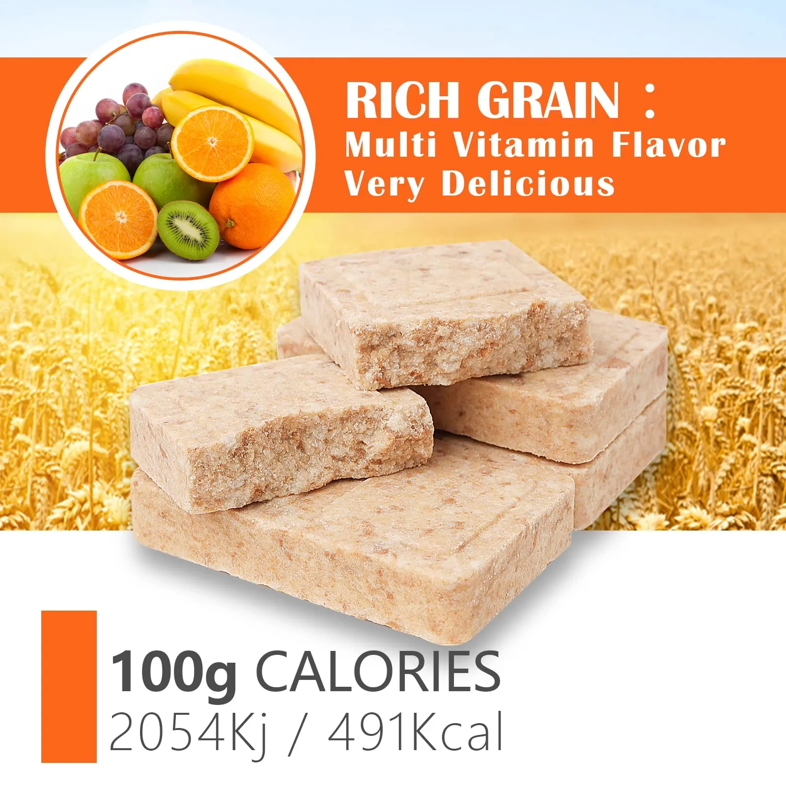 High Energy Ration Bars - Multi Vitamin (12 Count)