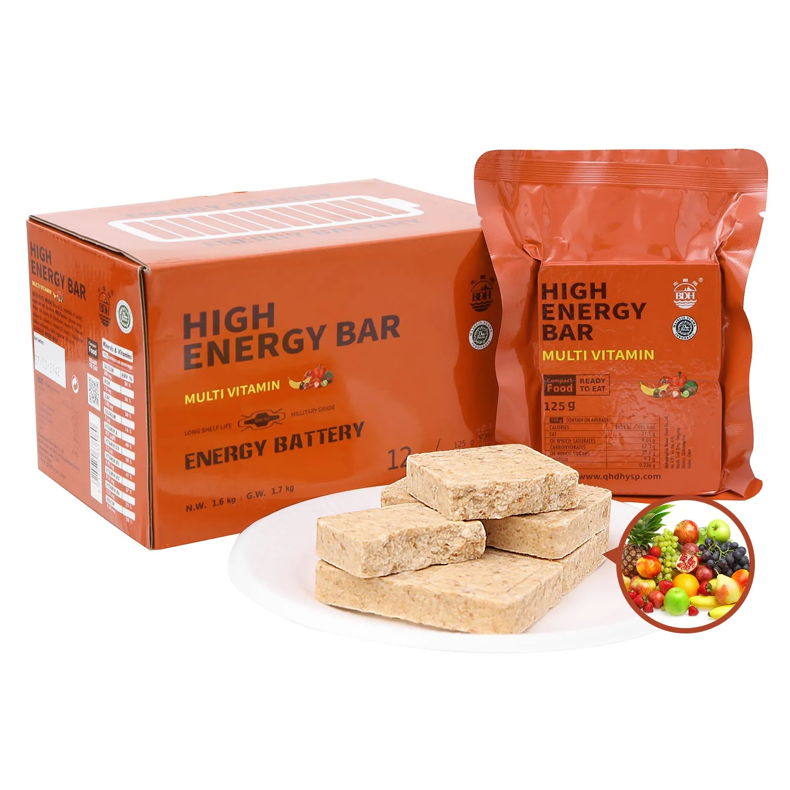 High Energy Ration Bars - Multi Vitamin (12 Count)