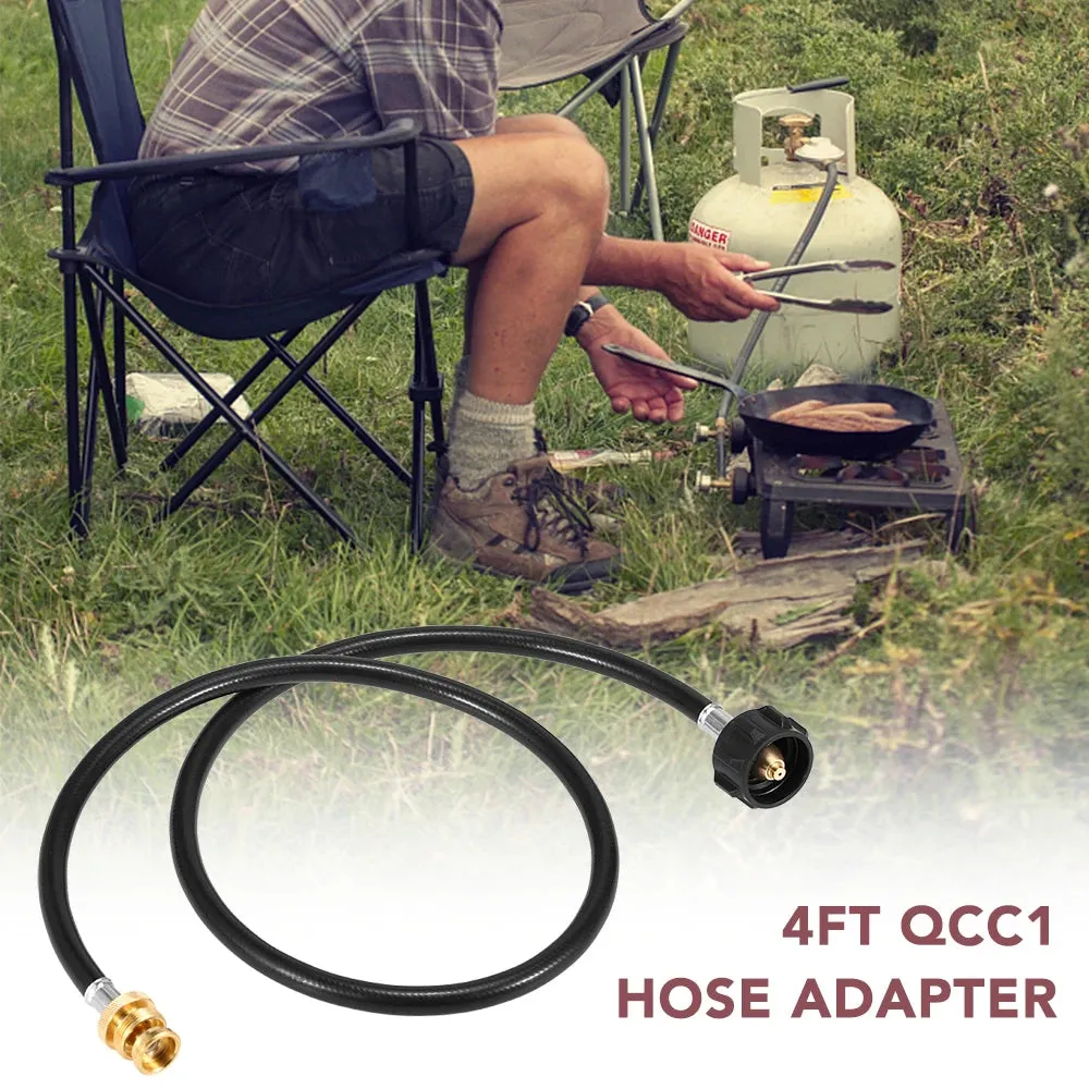 Hose Outdoor Gas Stove Furnace Propane Connector Gas Tank Adapter Valve for Outdoor Camping Palnik Cooking Fuel Stove