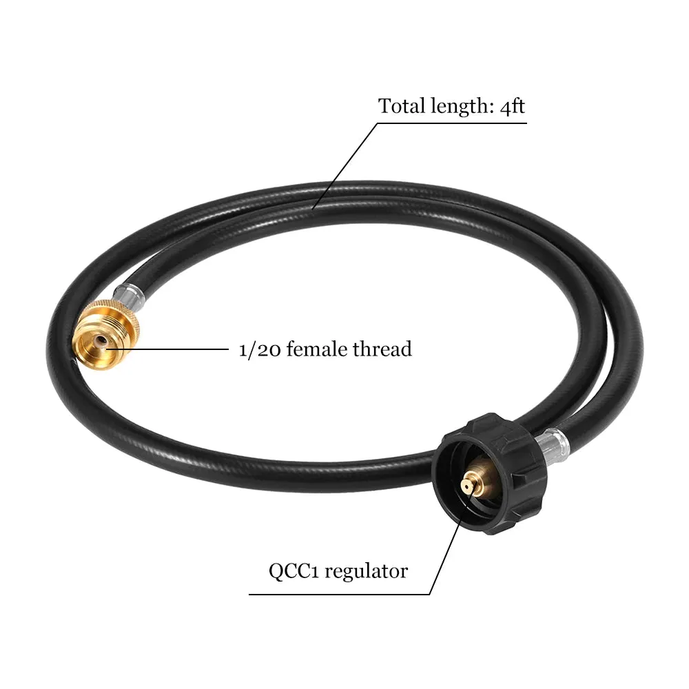 Hose Outdoor Gas Stove Furnace Propane Connector Gas Tank Adapter Valve for Outdoor Camping Palnik Cooking Fuel Stove