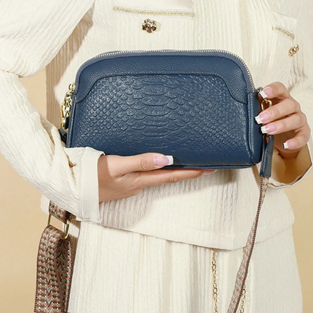 Ilaria | Elegant Charm Mini Crossbody Bag with Crocodile Pattern
