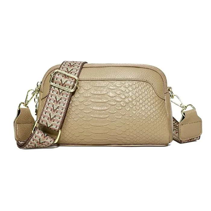 Ilaria | Elegant Charm Mini Crossbody Bag with Crocodile Pattern