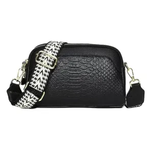 Ilaria | Elegant Charm Mini Crossbody Bag with Crocodile Pattern