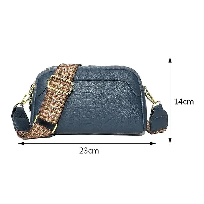 Ilaria | Elegant Charm Mini Crossbody Bag with Crocodile Pattern