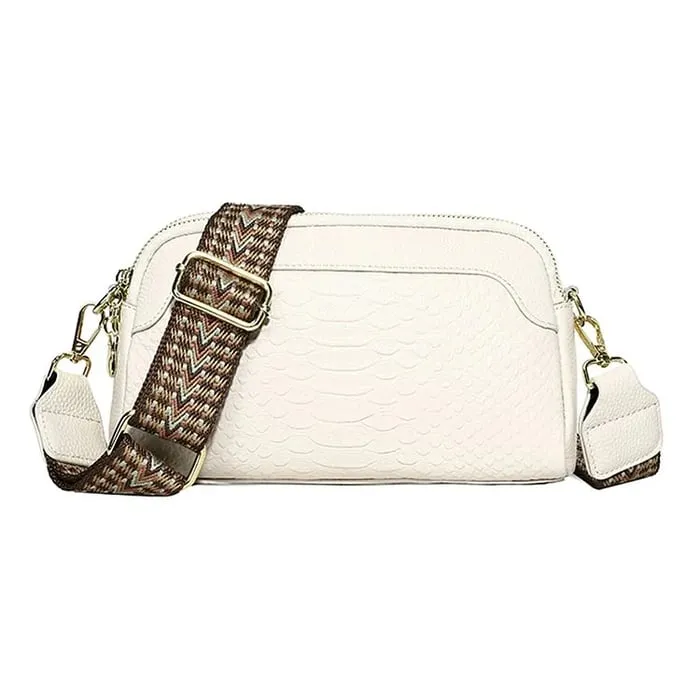 Ilaria | Elegant Charm Mini Crossbody Bag with Crocodile Pattern