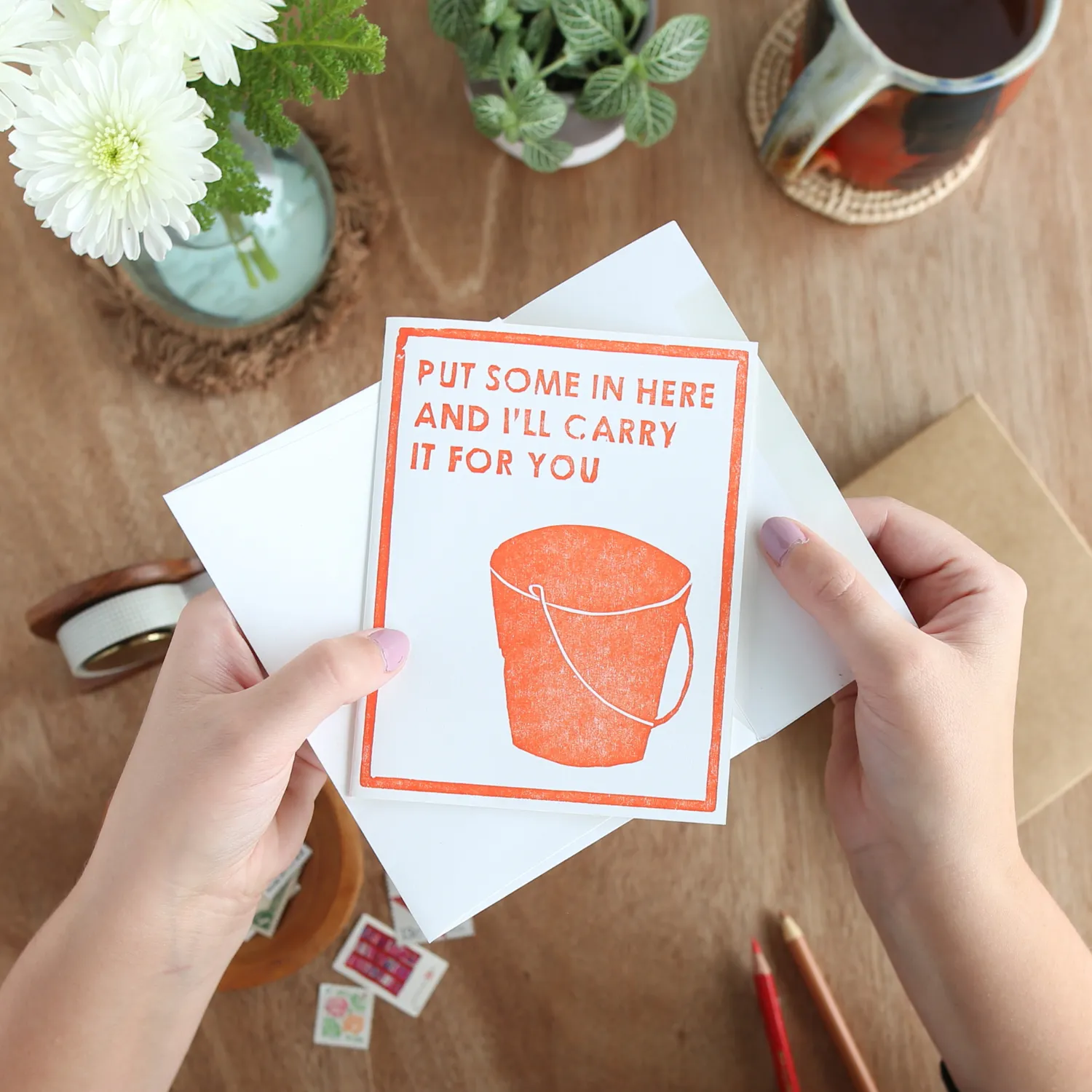 I'll Carry It For You Letterpress Card