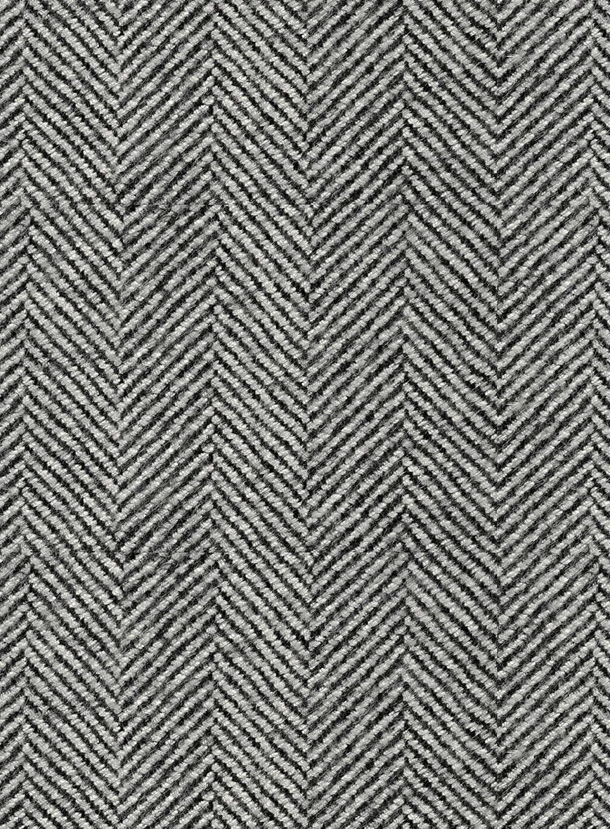Italian Highlander Gray Herringbone Tweed Pants