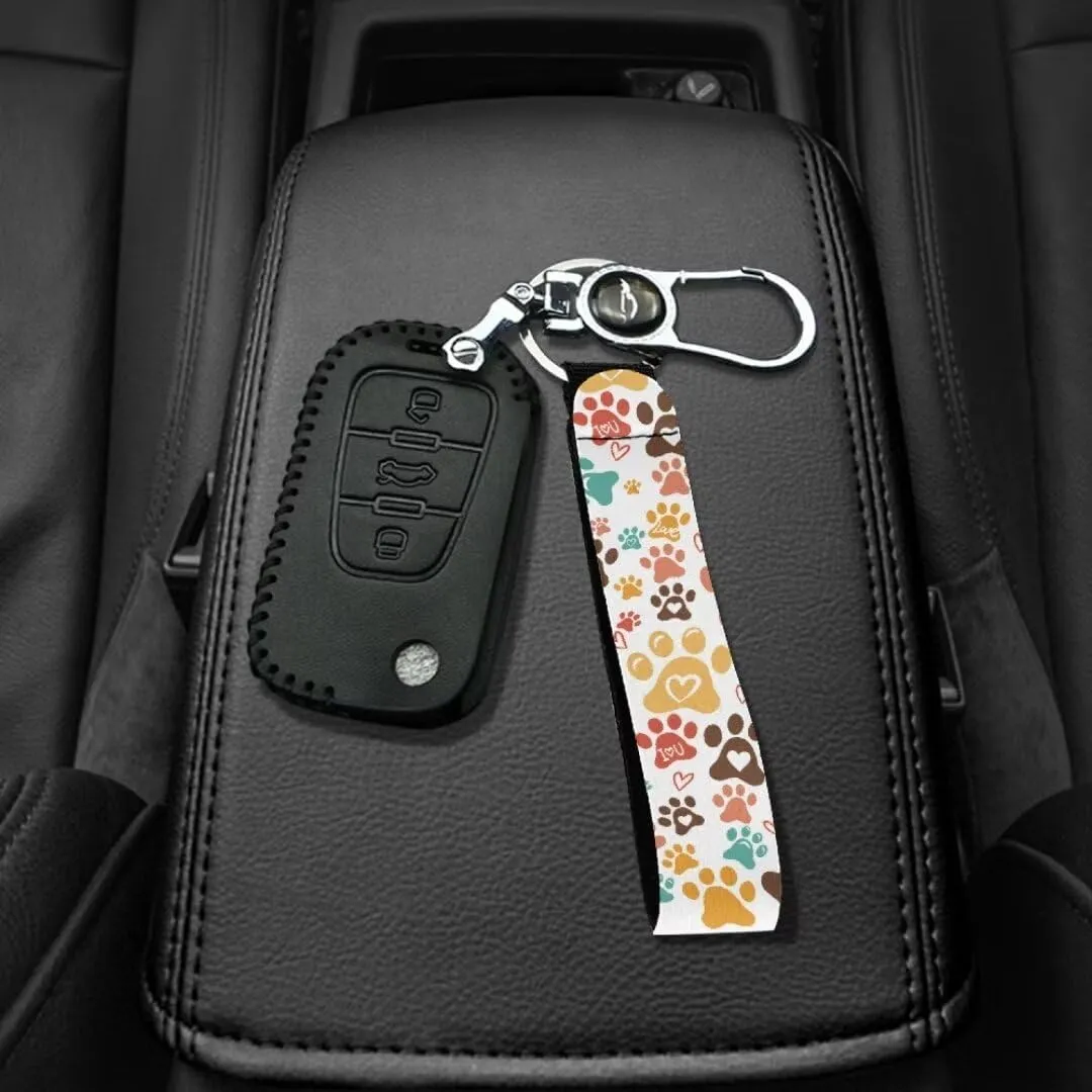 Jeiento Wristlet Lanyard Key Chain Holder for Women, Key Chains with Metal Ring for Car Keys, Backpacks, Gym Daypacks