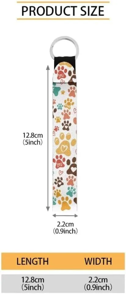 Jeiento Wristlet Lanyard Key Chain Holder for Women, Key Chains with Metal Ring for Car Keys, Backpacks, Gym Daypacks