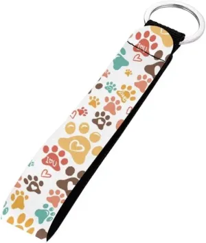 Jeiento Wristlet Lanyard Key Chain Holder for Women, Key Chains with Metal Ring for Car Keys, Backpacks, Gym Daypacks