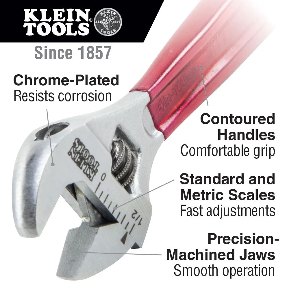 Klein Tools 507-6 Adjustable Wrench, Extra-Capacity, 6"