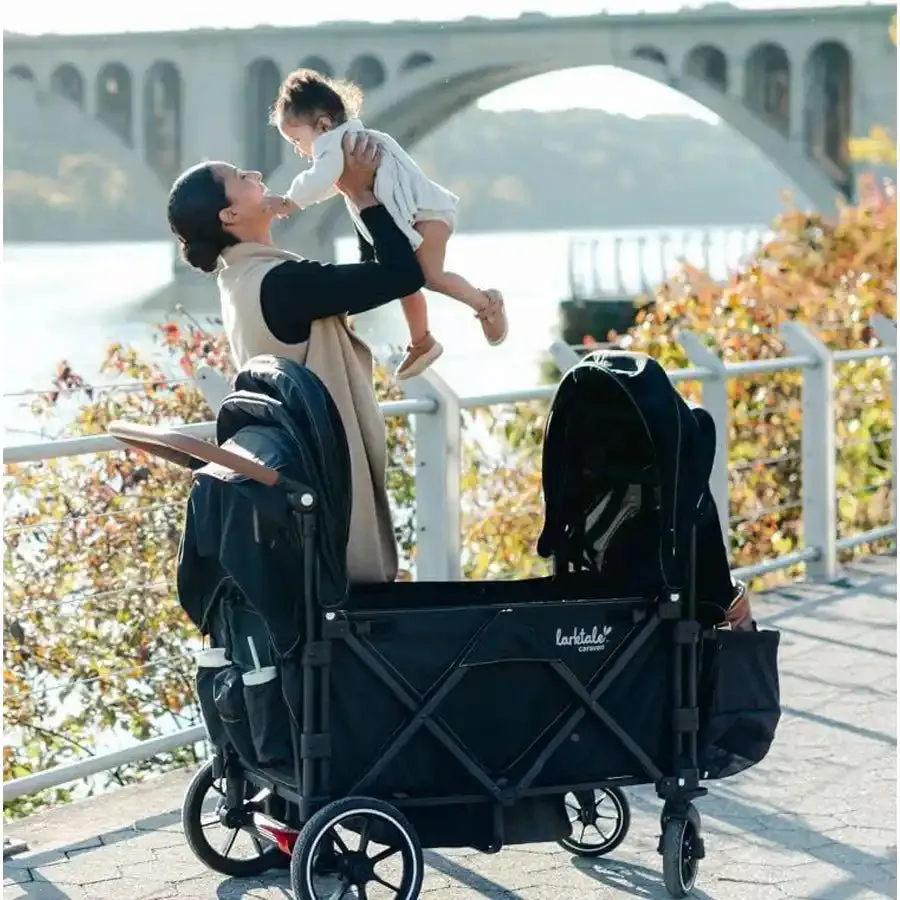 Larktale Caravan Stroller Wagon (Byron Black)