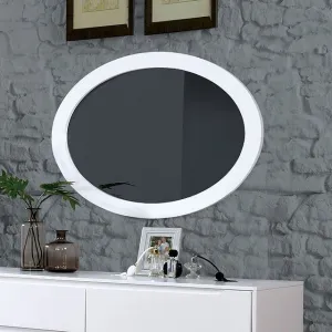 Lennart Oval Mirror - White