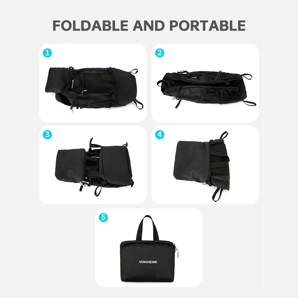 Lightweight Foldable Hiking Backpack Water-resistant Packable Travel Backpack Oxford Cloth Daypack for Cycling Camping