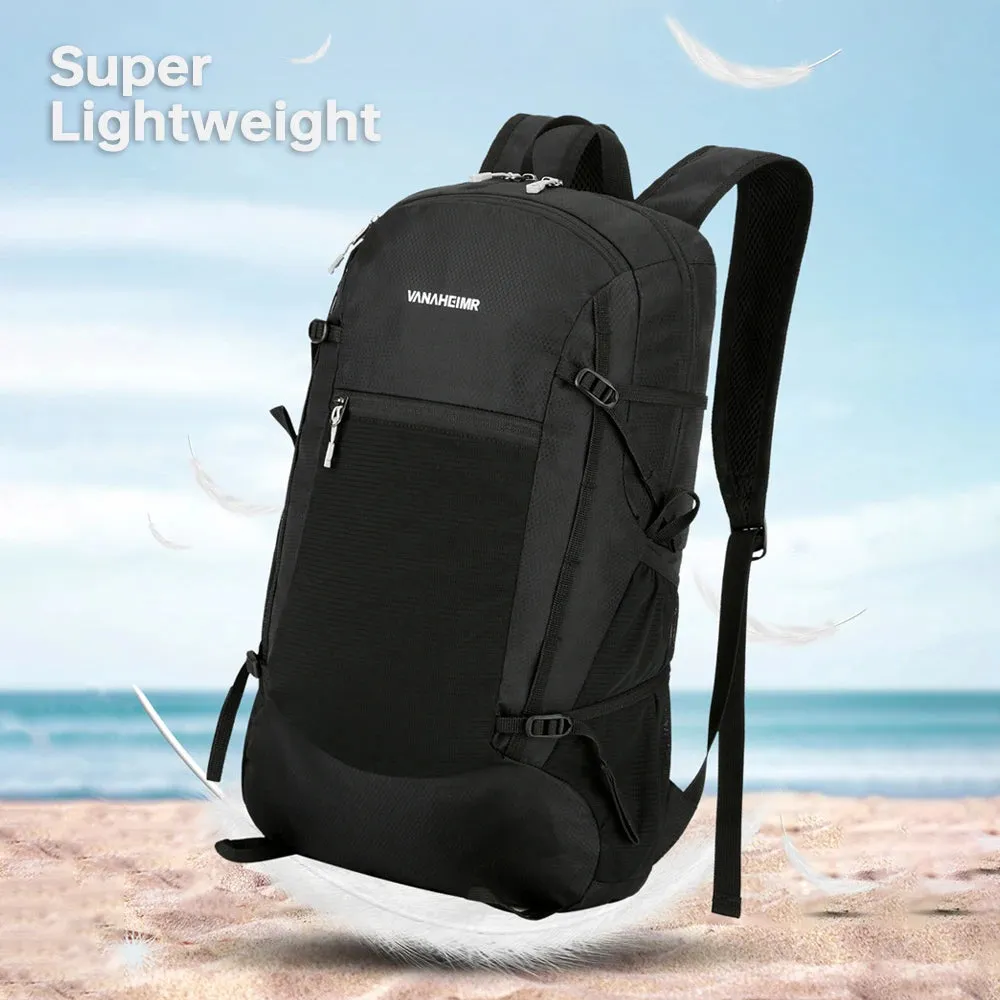 Lightweight Foldable Hiking Backpack Water-resistant Packable Travel Backpack Oxford Cloth Daypack for Cycling Camping