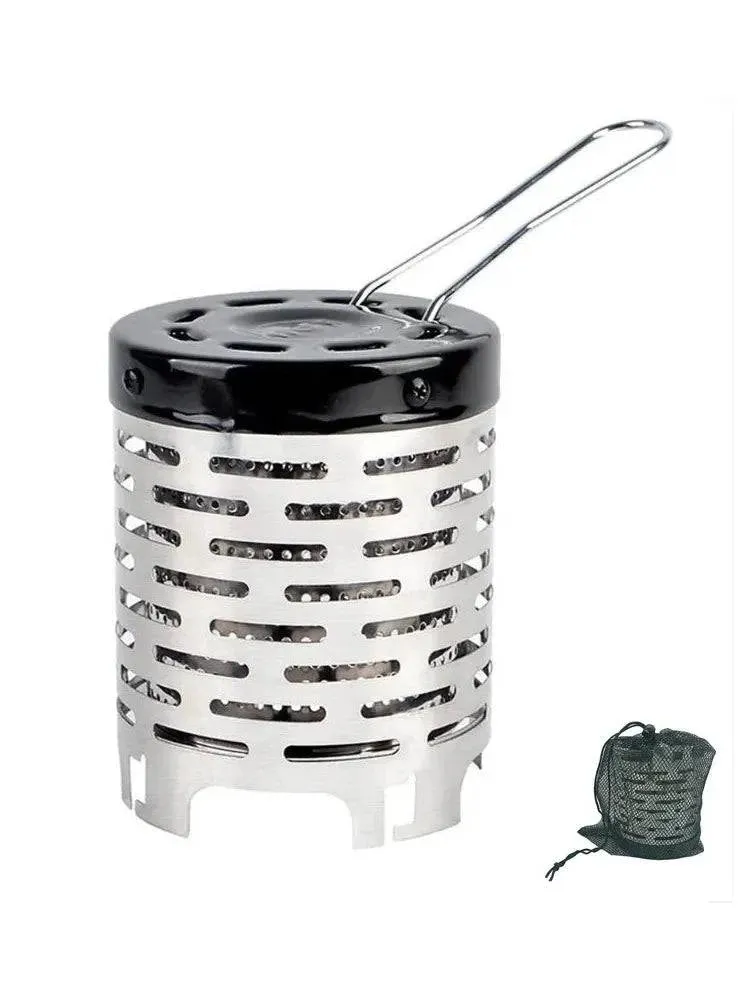 Mini Gas Heater Stove Wear-resistant Outdoor Camping Portable Steel Warmer Heating Cover Equipment