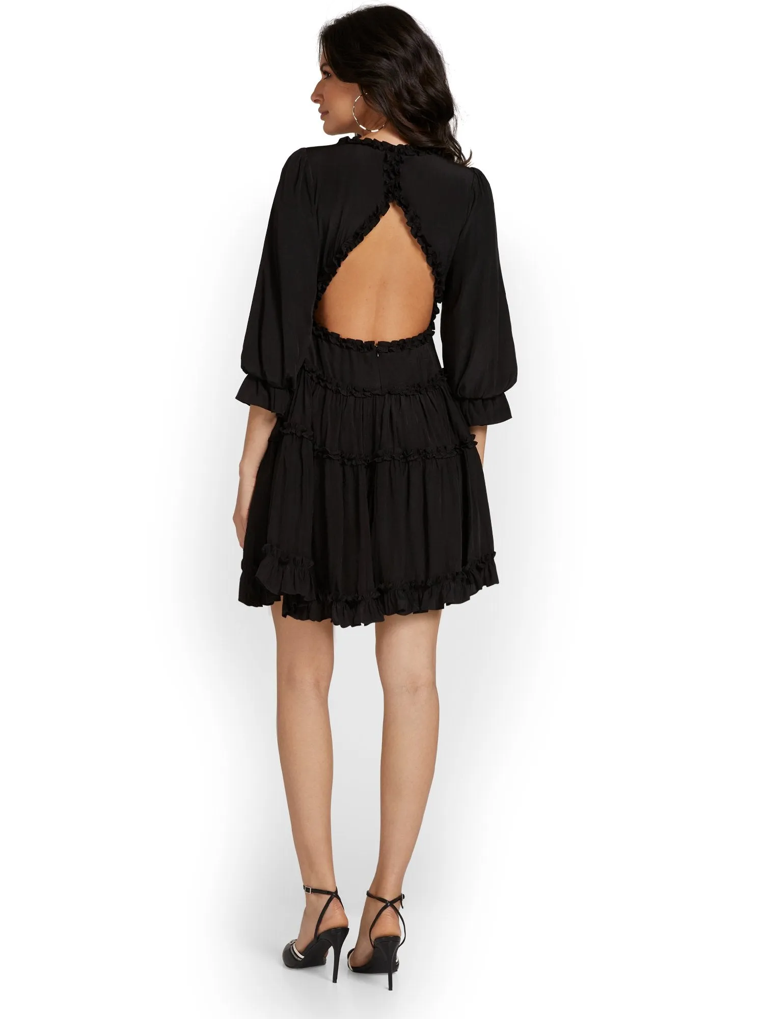 Mustard Seed V-Neck Ruffle Mini Dress - Brands We Love