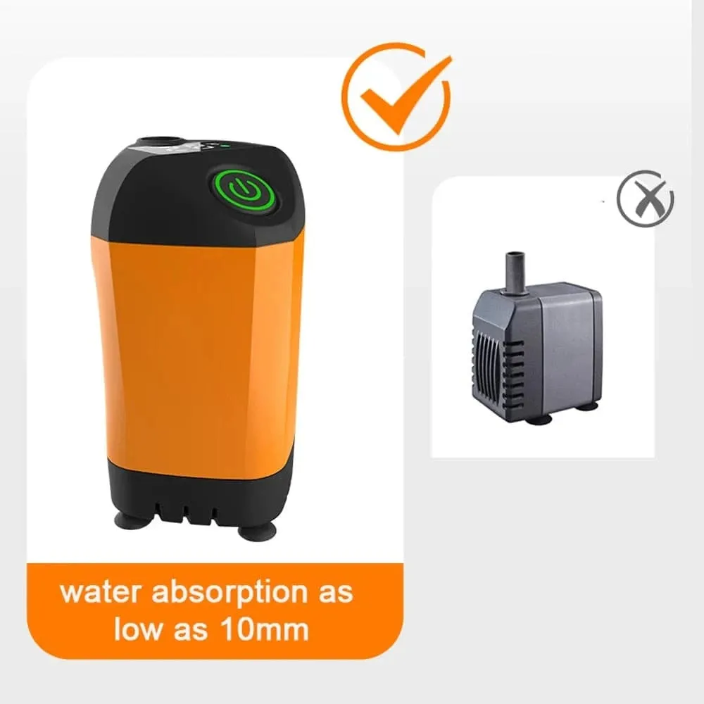 Outdoor Camping Shower Portable Electric Shower Pump Waterproof Electric Pump for Camping Hiking Backpacking Travel Beach Pet