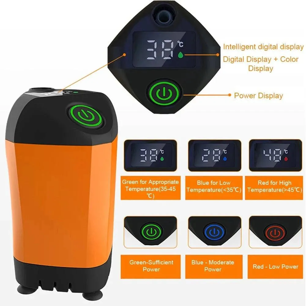 Outdoor Camping Shower Portable Electric Shower Pump Waterproof Electric Pump for Camping Hiking Backpacking Travel Beach Pet