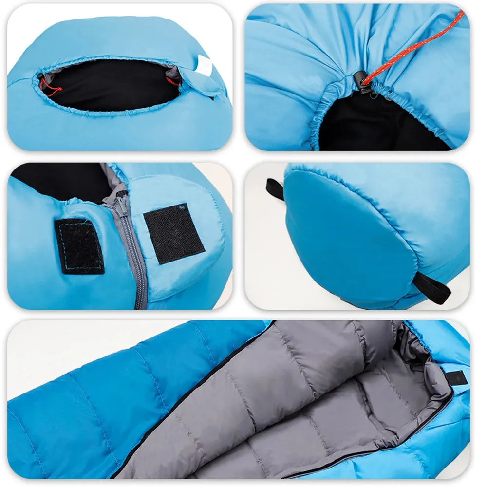 Outdoor Camping Sleeping Bag Portable Winter Thickened Warming Sleeping Bag Light-weight Cotton Sleeping Bag