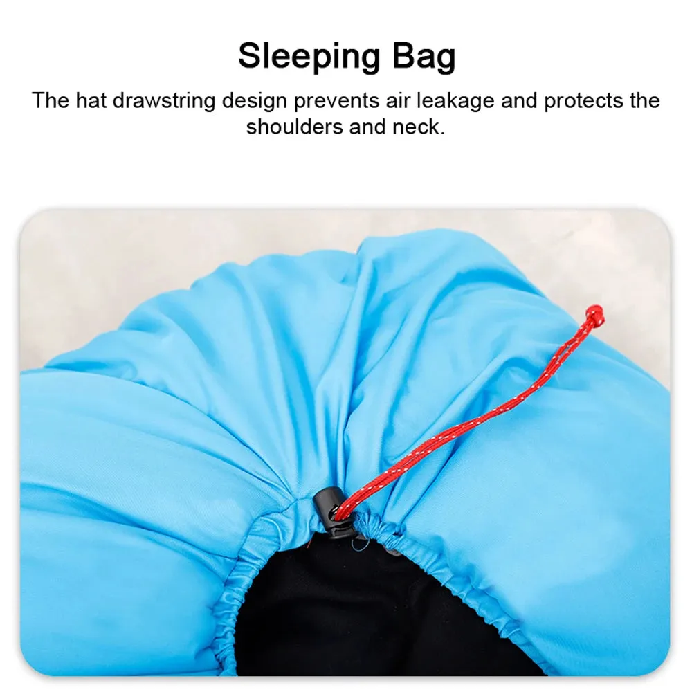 Outdoor Camping Sleeping Bag Portable Winter Thickened Warming Sleeping Bag Light-weight Cotton Sleeping Bag