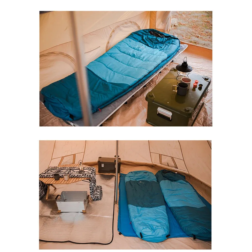 Outdoor Camping Sleeping Bag Portable Winter Thickened Warming Sleeping Bag Light-weight Cotton Sleeping Bag