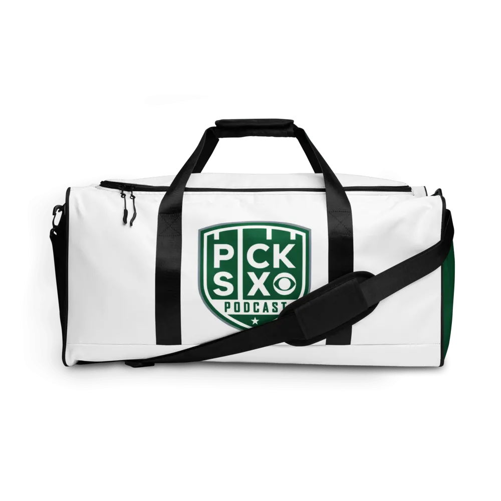 Pick Six Podcast Logo Duffle Bag