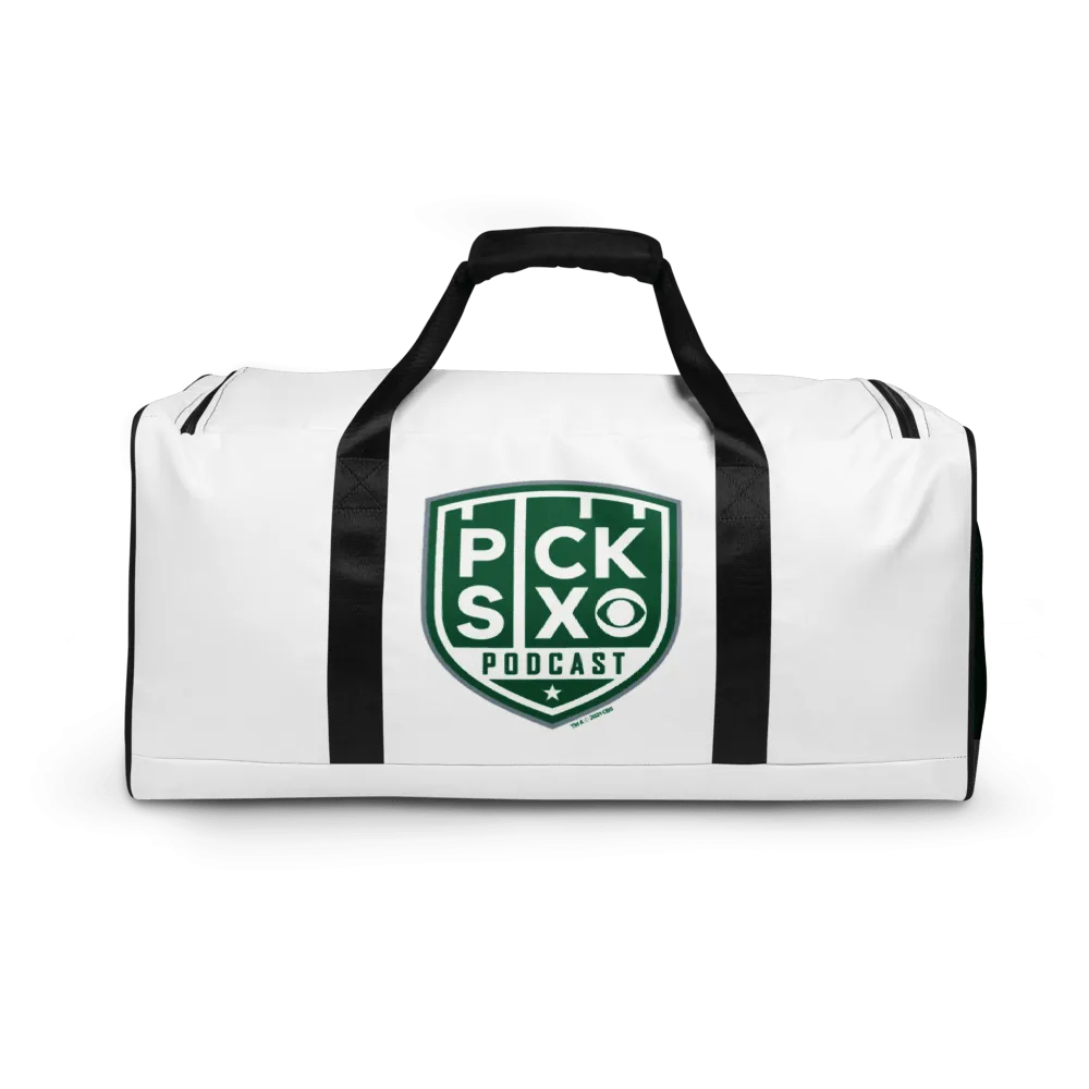 Pick Six Podcast Logo Duffle Bag