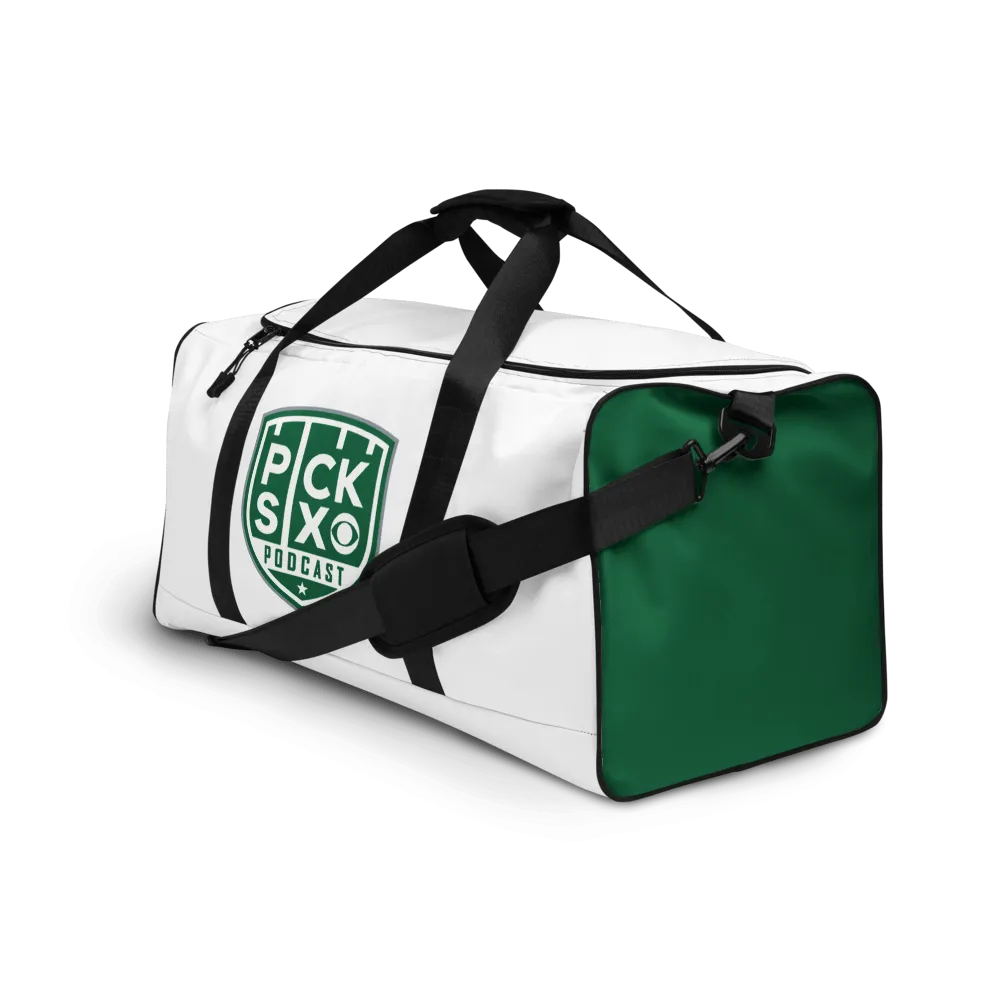 Pick Six Podcast Logo Duffle Bag